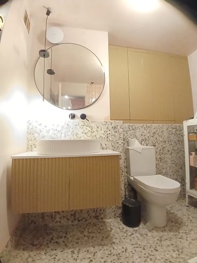 Fluted MDF bathroom cabinets